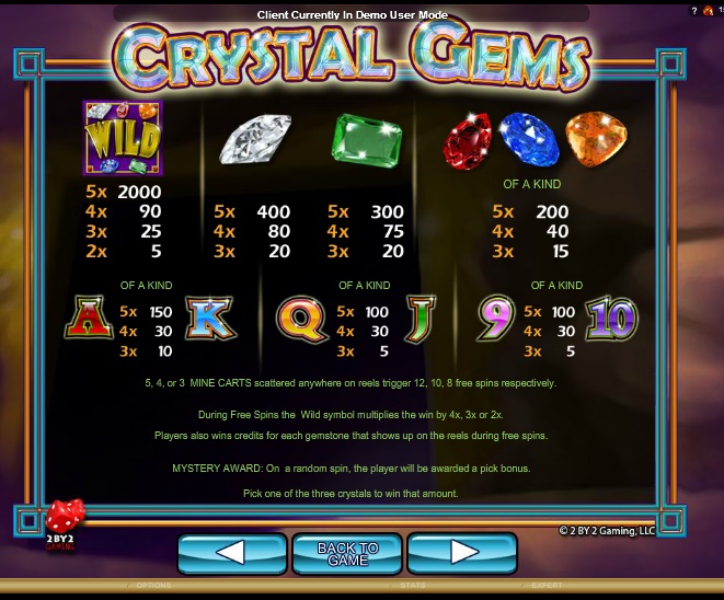 Crystal Gems free play Crystal Gems free play