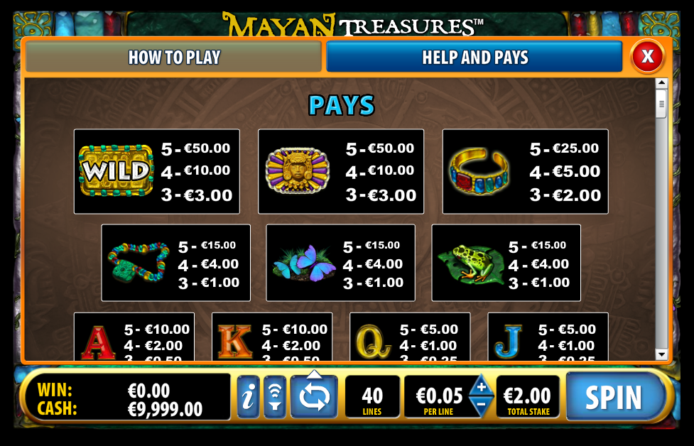 Mayan Treasures free play Mayan Treasures free play