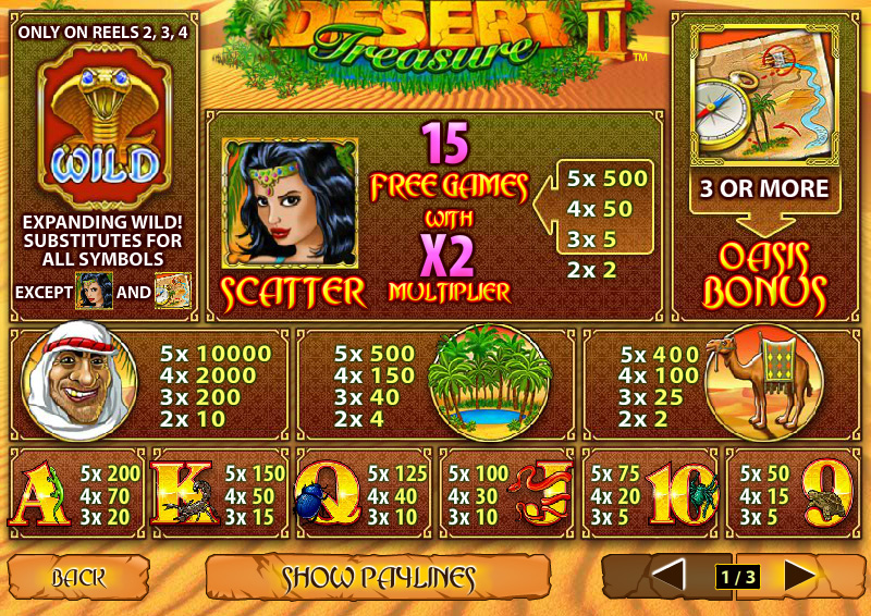 Desert Treasure II free play Desert Treasure II free play