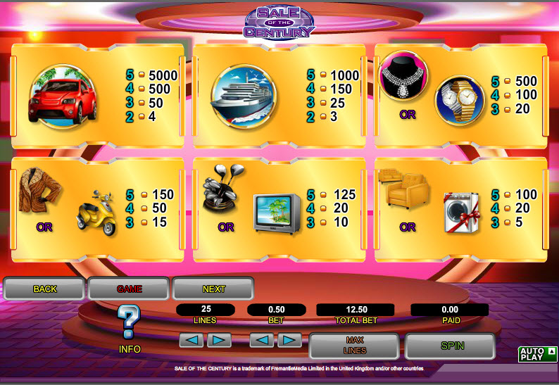Sale Of The Century free play Sale Of The Century free play