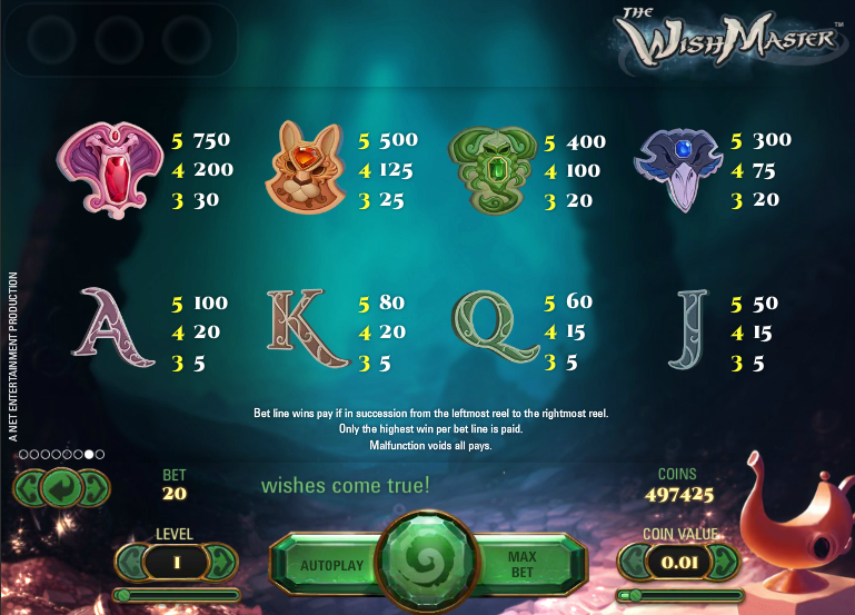 The Wish Master free play The Wish Master free play