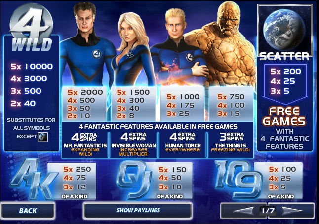 Fantastic Four 50 Lines free play Fantastic Four 50 Lines free play