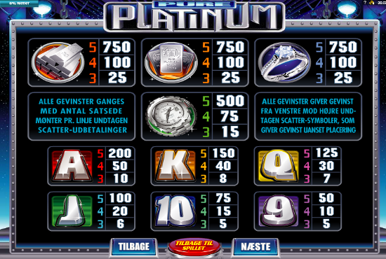 Pure Platinum free play Pure Platinum free play