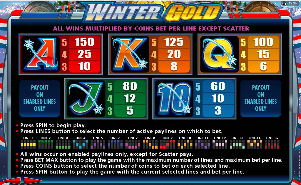 Winter Gold free play Winter Gold free play