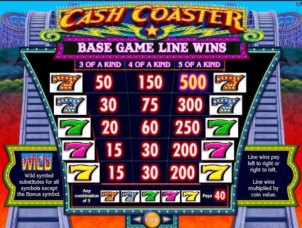 Cash Coaster free play Cash Coaster free play