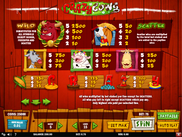 Crazy Cows free play Crazy Cows free play