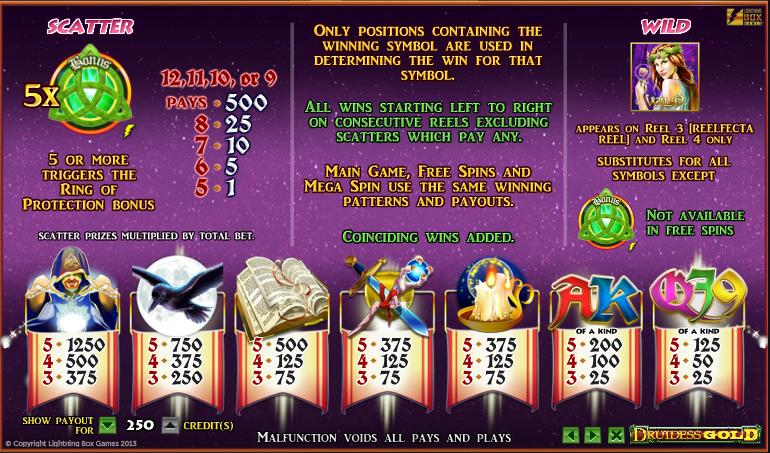Druidess Gold free play Druidess Gold free play