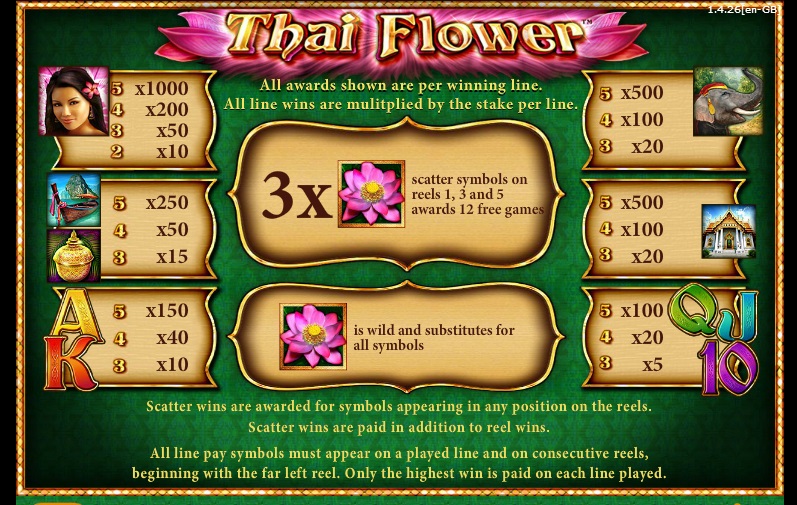 Thai Flower free play Thai Flower free play