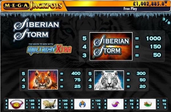 Siberian Storm MegaJackpots free play Siberian Storm MegaJackpots free play