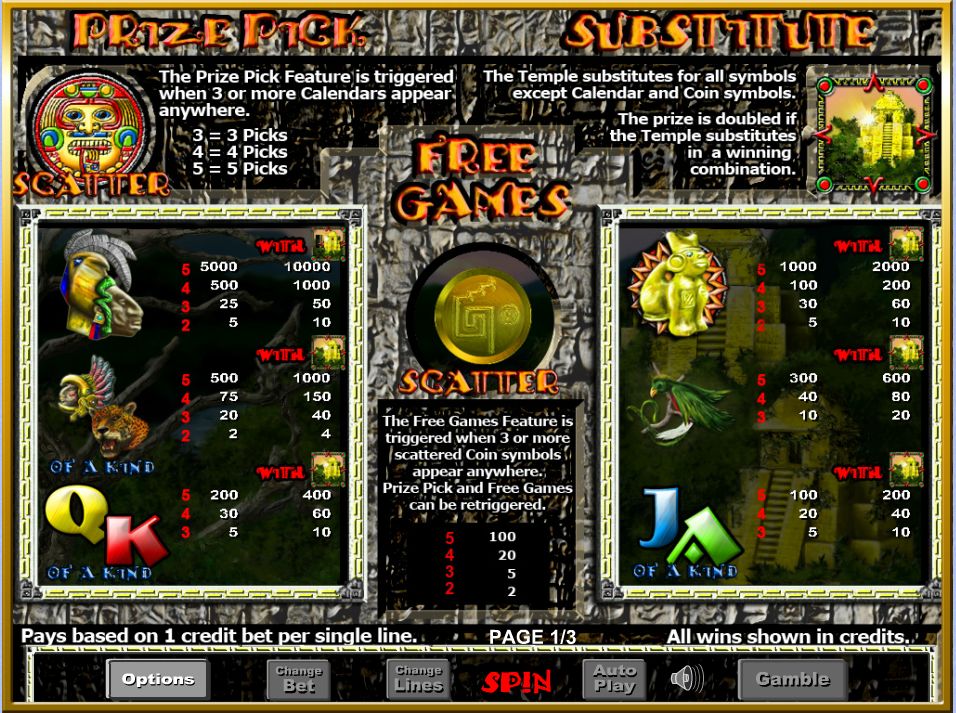Aztec Rising free play Aztec Rising free play
