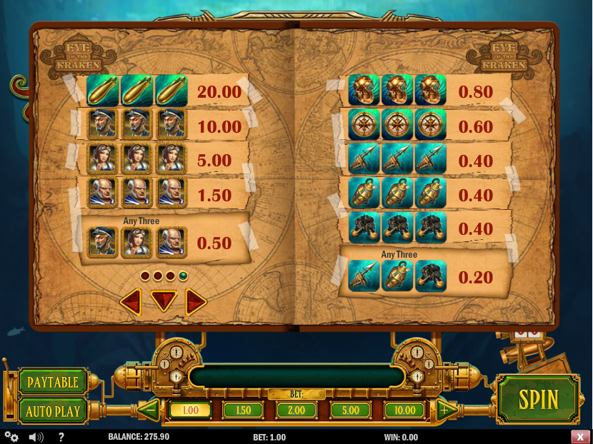 Eye Of The Kraken free play Eye Of The Kraken free play