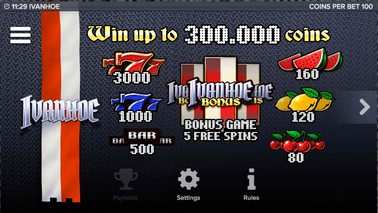 Ivanhoe free play Ivanhoe free play