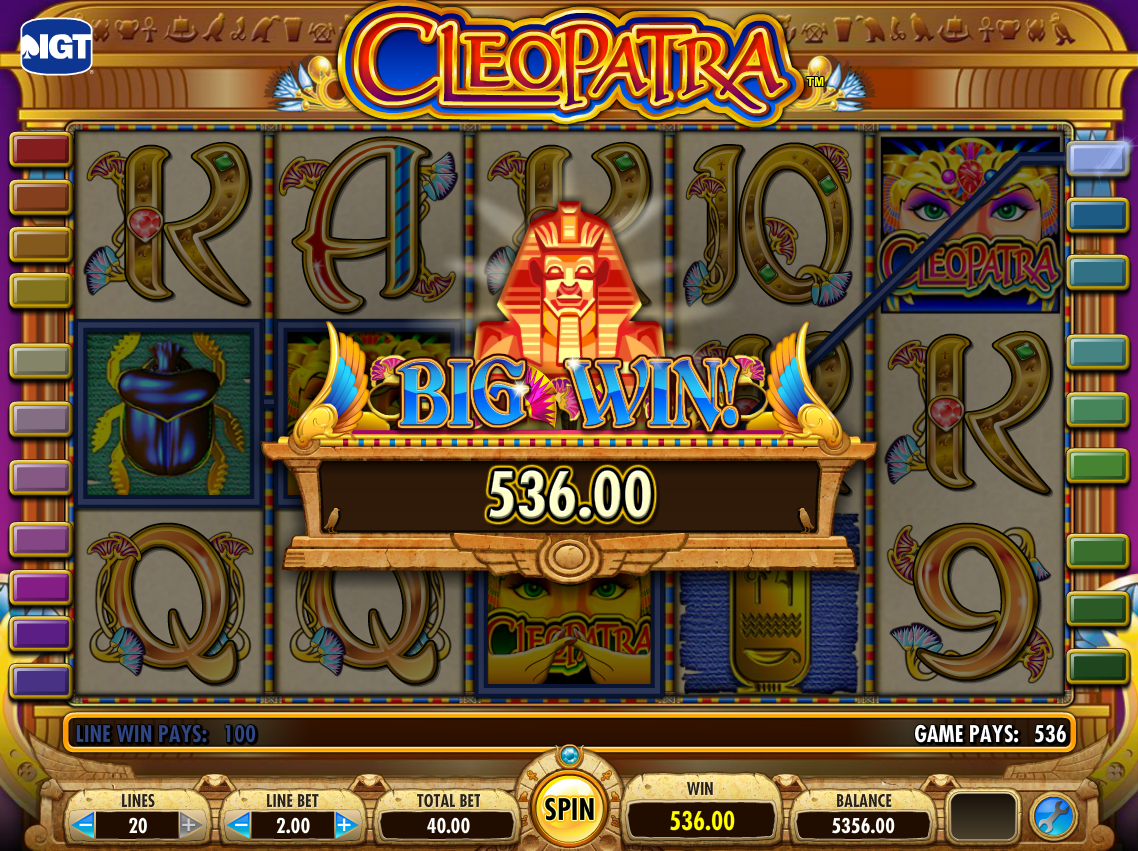 Free cleopatra slot play