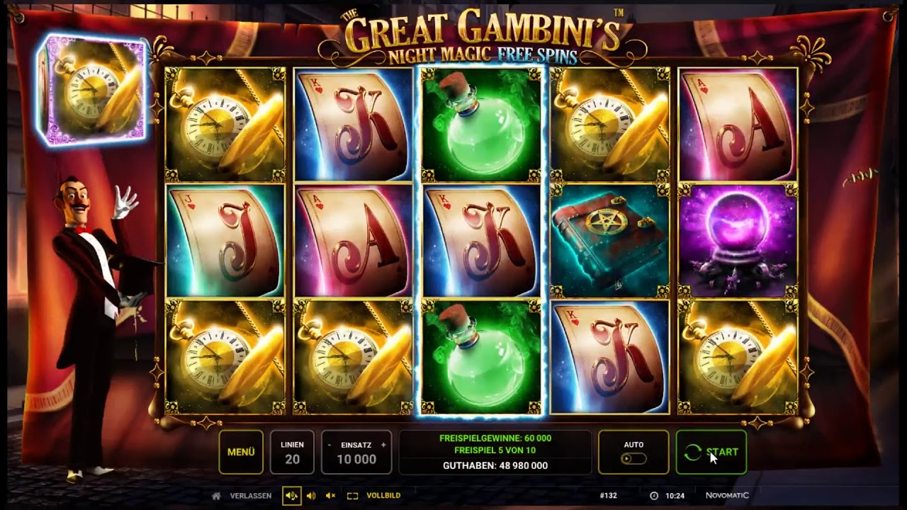The Great Gambini’s Night Magic free play The Great Gambini’s Night Magic free play