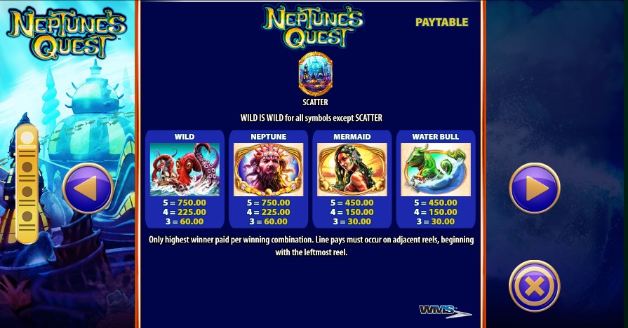 Neptune's Quest free play Neptune's Quest free play