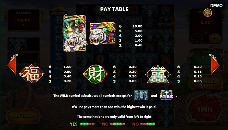 Tiger And Dragon free play Tiger And Dragon free play