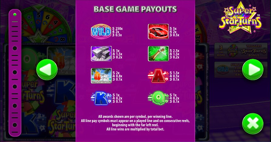 Super Star Turns free play Super Star Turns free play