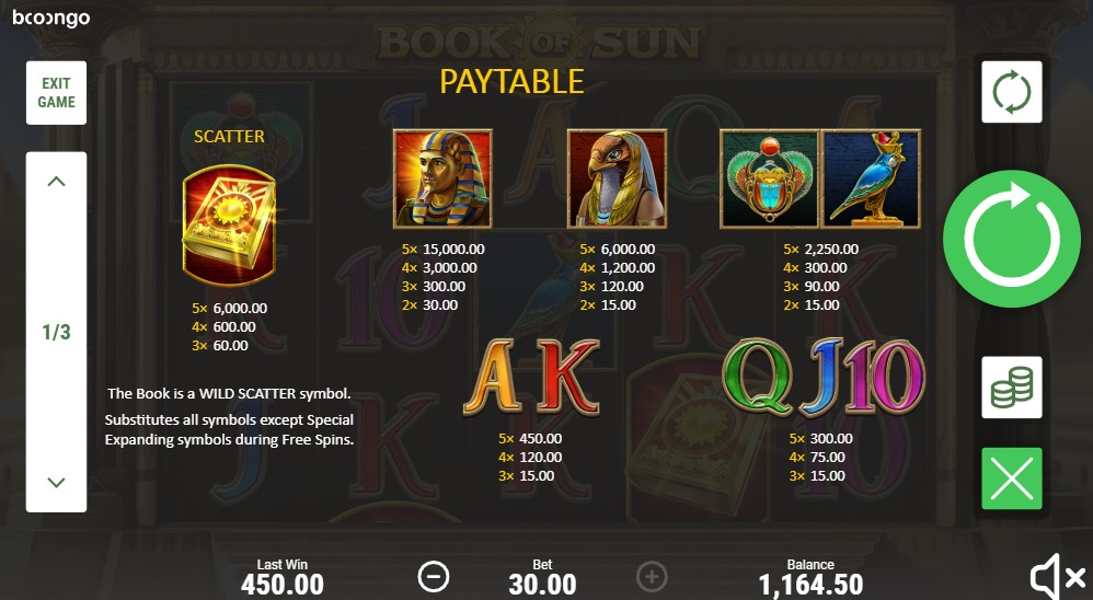 Book of Sun free play Book of Sun free play