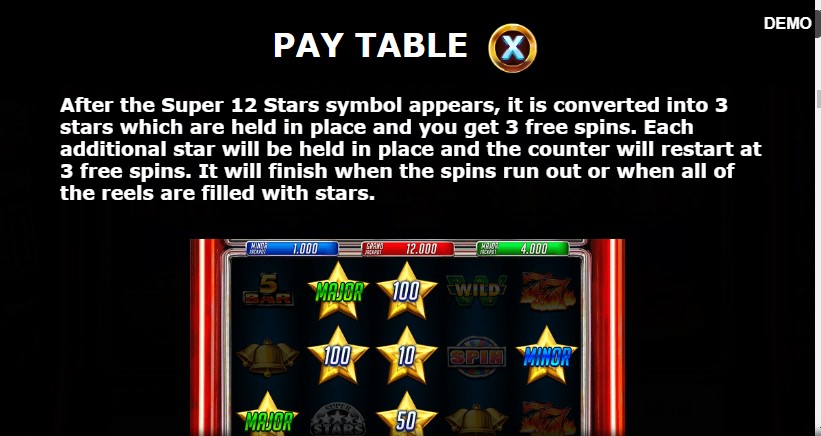 Super 12 Stars free play Super 12 Stars free play