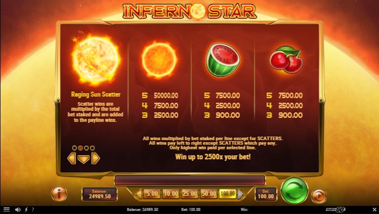 Inferno Star free play Inferno Star free play
