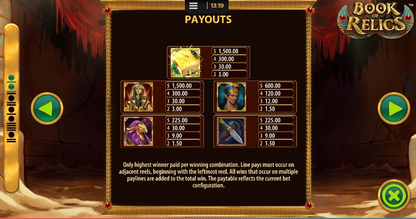 Book of Relics free play Book of Relics free play