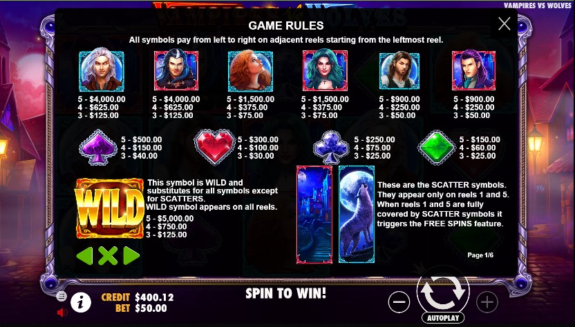 Vampires vs Wolves free play Vampires vs Wolves free play