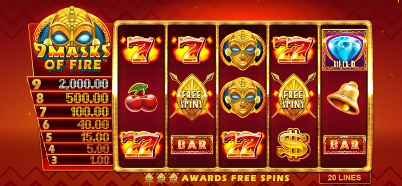 9 Masks of Fire free play 9 Masks of Fire free play