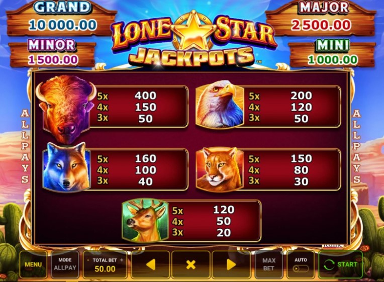 slot machines online lone star jackpots