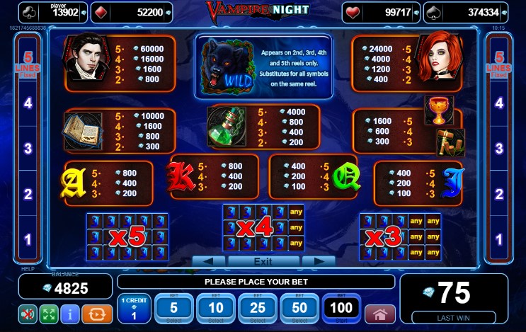 Vampire Night free play Vampire Night free play