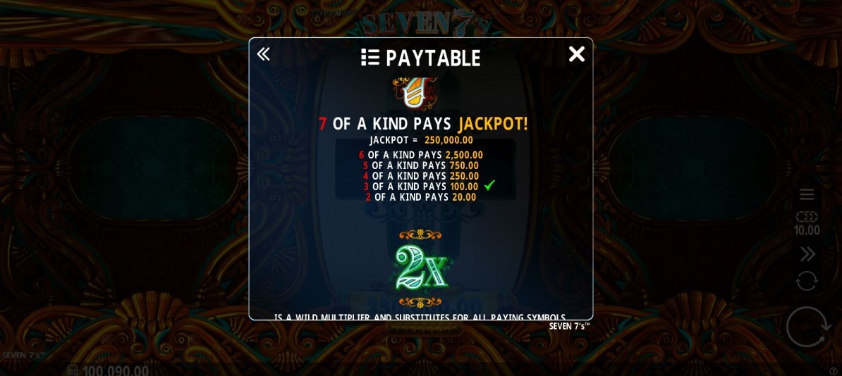 Seven 7’s free play Seven 7’s free play