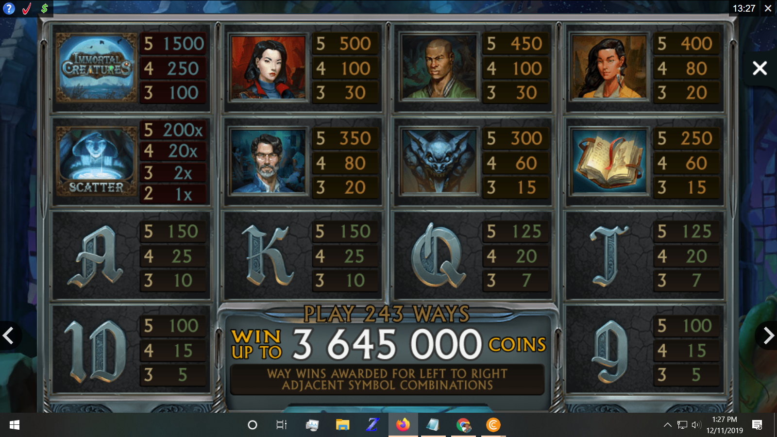 Immortal Creatures free play Immortal Creatures free play