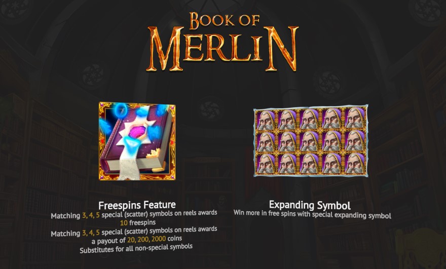Book of Merlin free play Book of Merlin free play
