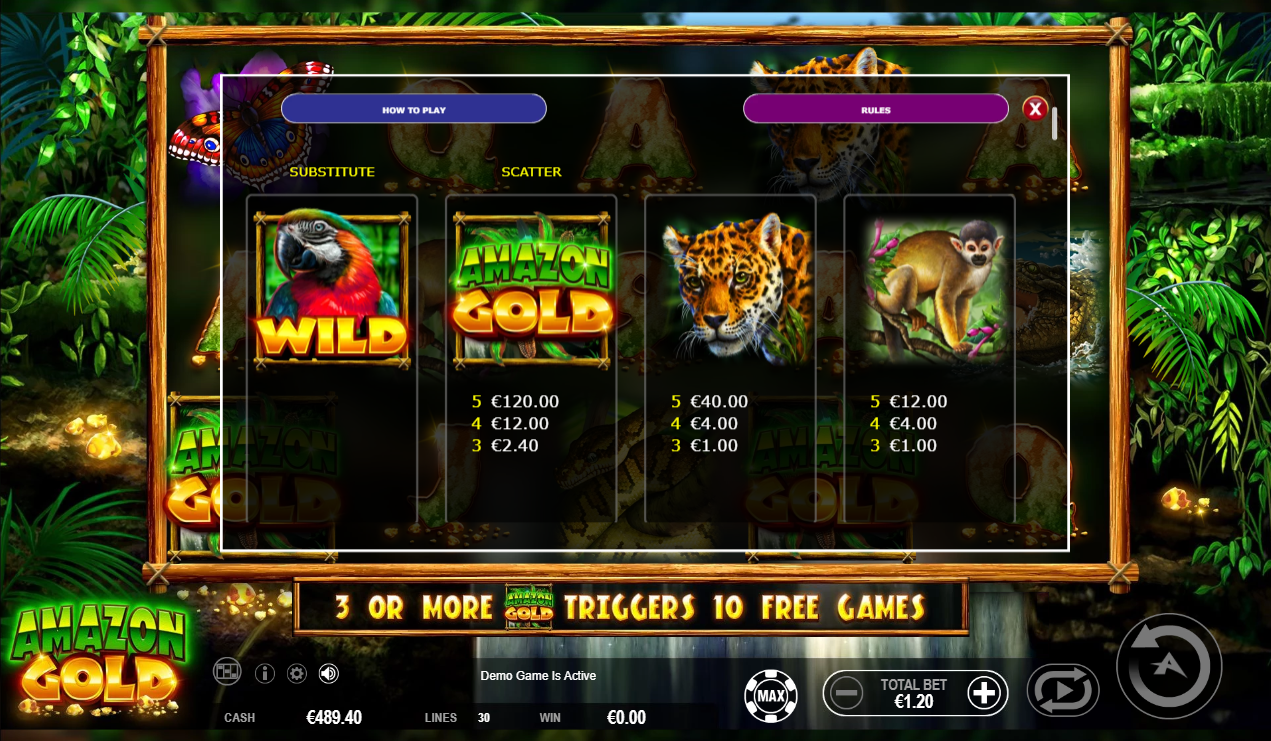 Amazon Gold free play Amazon Gold free play