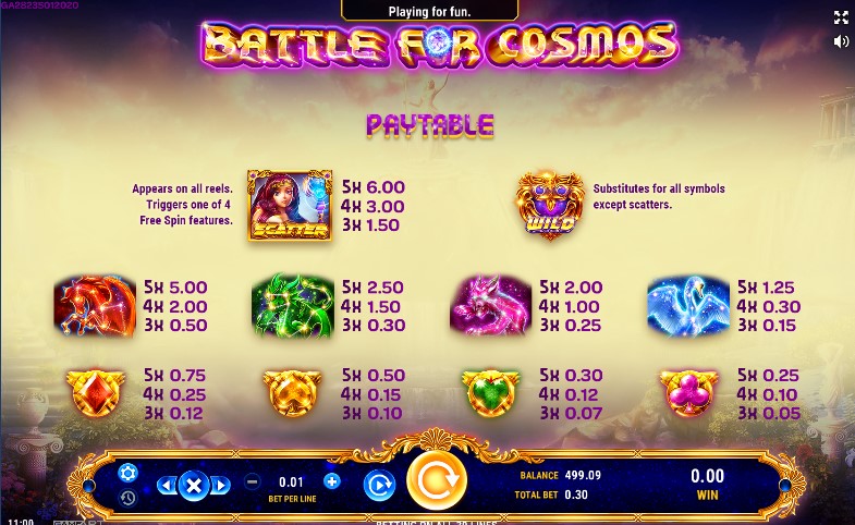 Battle for Cosmos free play Battle for Cosmos free play