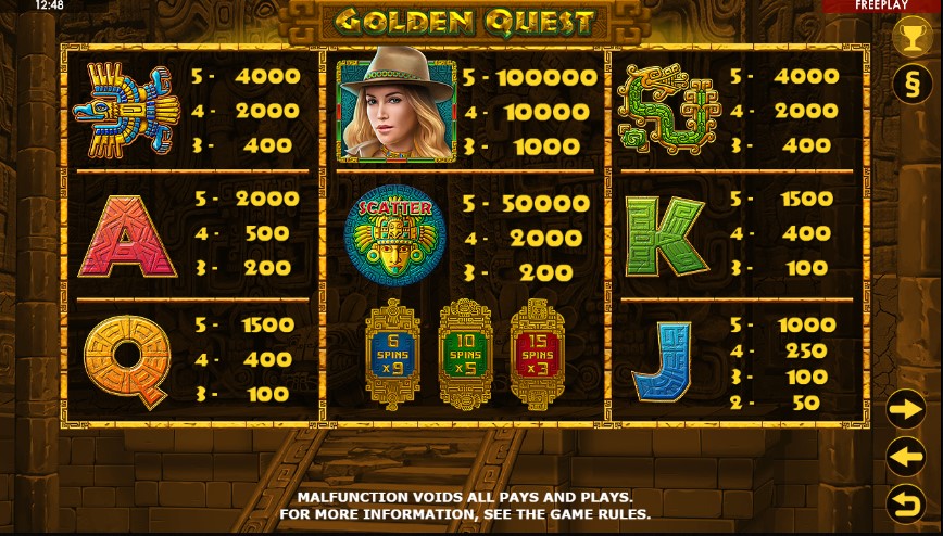 Golden Quest free play Golden Quest free play