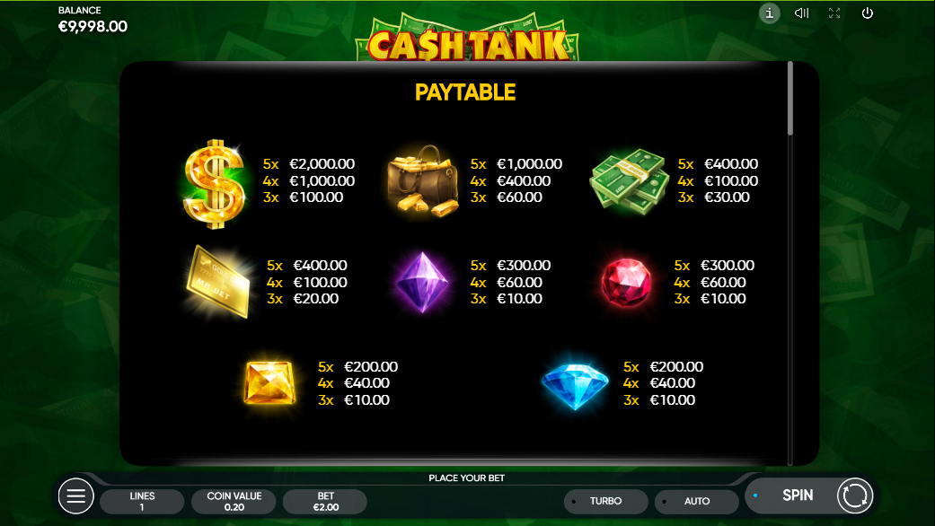 Cash Tank free play Cash Tank free play