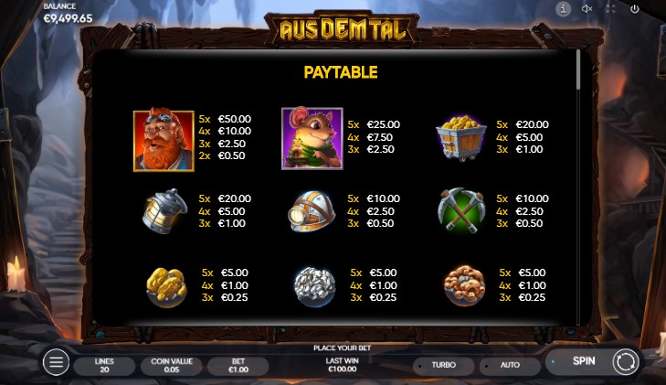 Aus Dem Tal free play Aus Dem Tal free play