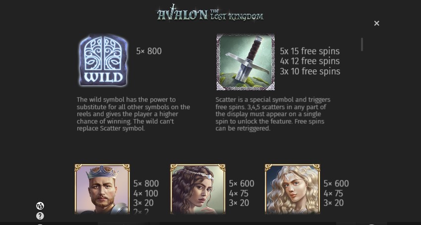 Avalon The Lost Kingdom free play Avalon The Lost Kingdom free play