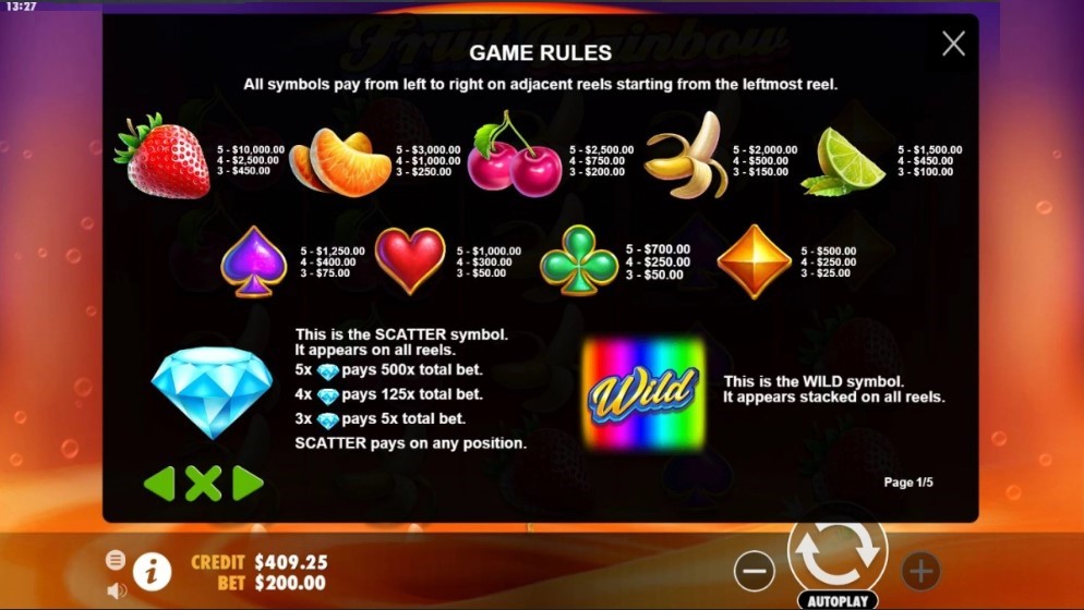 Fruit Rainbow free play Fruit Rainbow free play