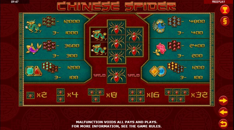 Chinese Spider free play Chinese Spider free play