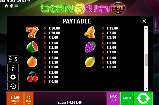 Crystal Burst XXL free play Crystal Burst XXL free play