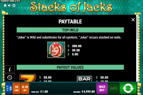 Stacks of Jacks free play Stacks of Jacks free play