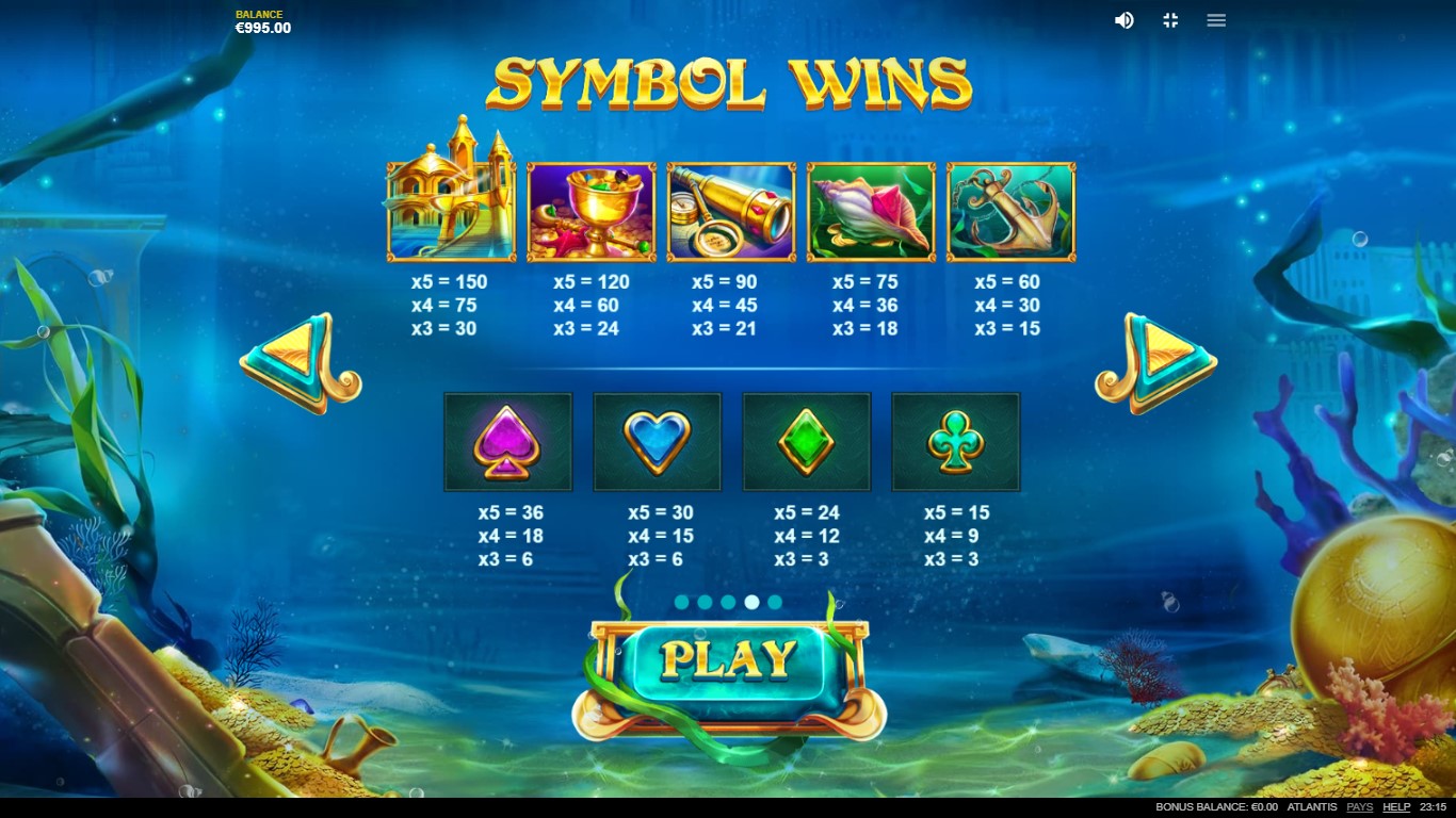 Atlantis (Red Tiger Gaming) free play Atlantis (Red Tiger Gaming) free play