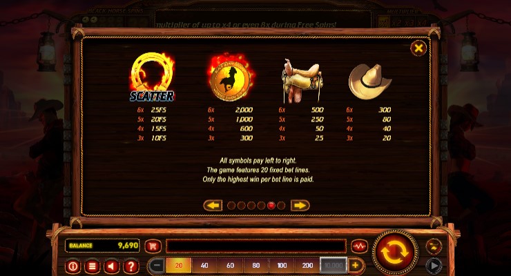 Black Horse Deluxe free play Black Horse Deluxe free play