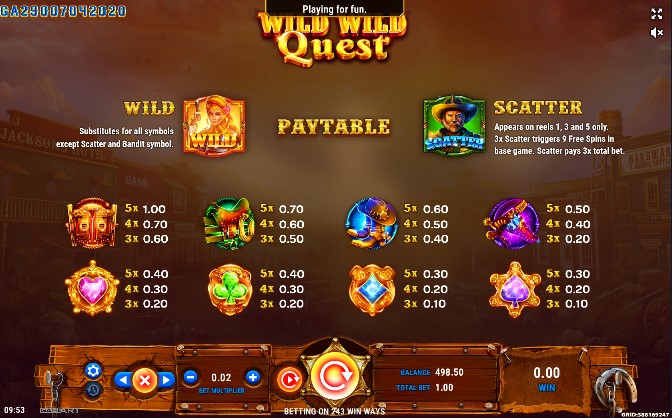 Wild Wild Quest free play Wild Wild Quest free play