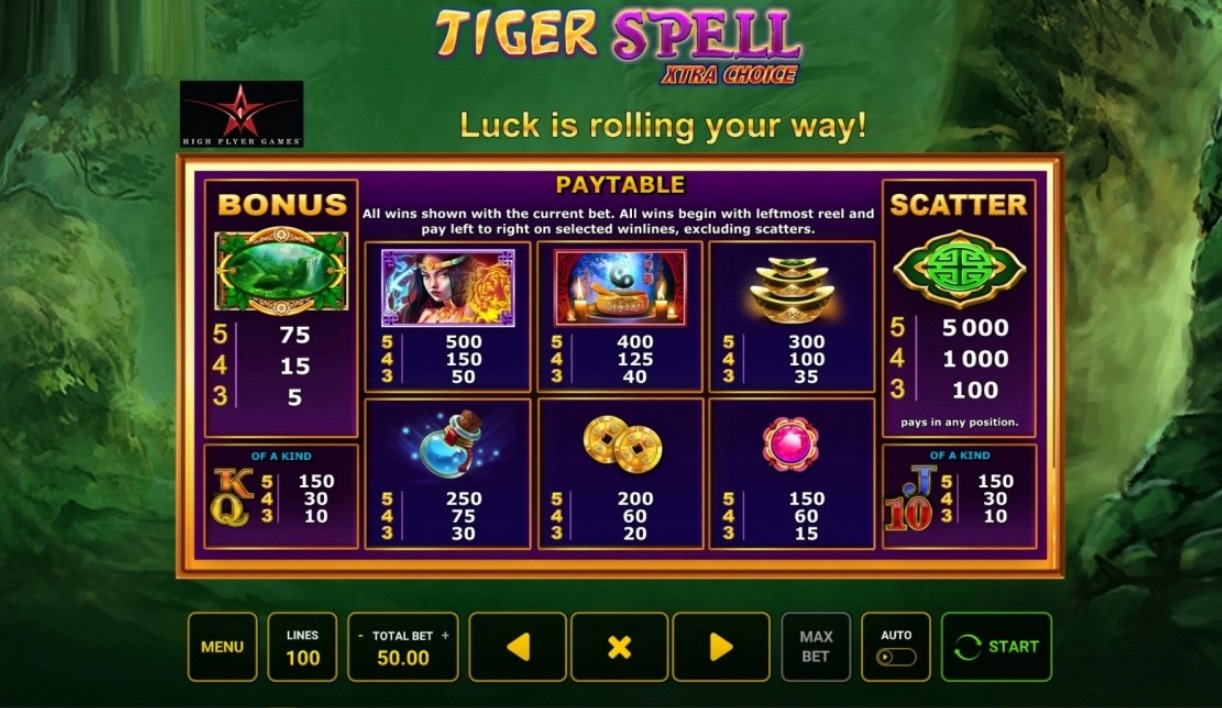 Tiger Spell Xtra Choice free play Tiger Spell Xtra Choice free play