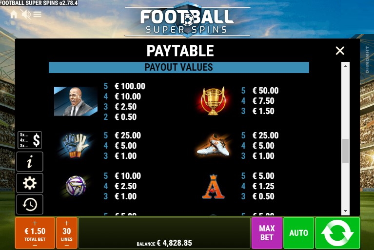 Football Super Spins free play Football Super Spins free play
