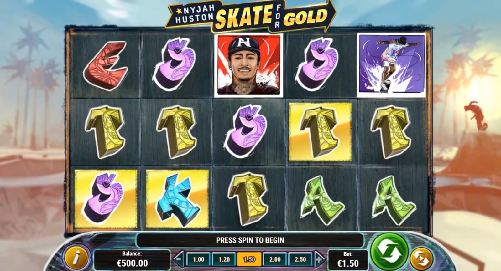 Nyjah Huston - Skate for Gold free play Nyjah Huston - Skate for Gold free play