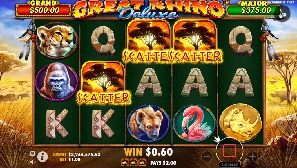 Great Rhino Deluxe free play Great Rhino Deluxe free play