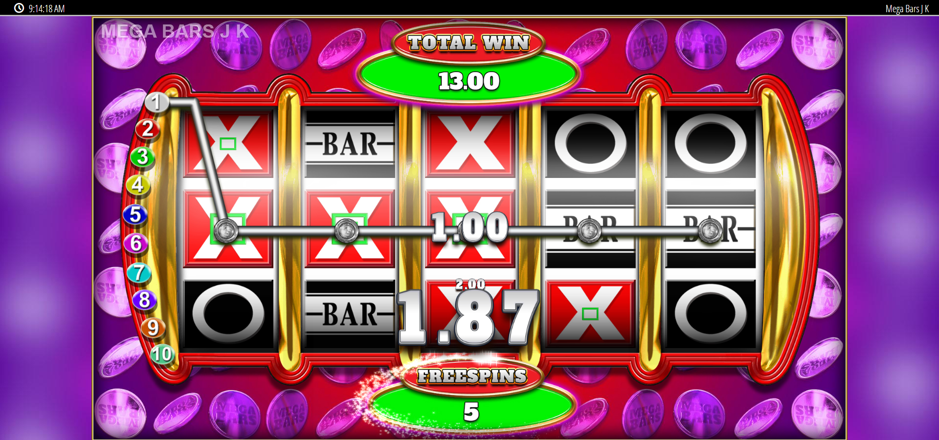Megabars Jackpot King free play Megabars Jackpot King free play